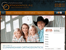 Tablet Screenshot of cunninghamorthodontics.com